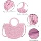 thumbnail image 4 of LHSHID Womens Straw Beach Bag Woven Crossbody Shoulder Bags Top Handle Satchel Handbag Purse for Summer, 4 of 6