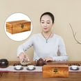 thumbnail image 4 of 1 caja de madera para té, caja para guardar té, caja para empaquetar té, contenedor creativo para té., 4 of 8