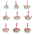 thumbnail image 4 of Resina De Navidad Navidad Familia Diy Bendiciones Escritas A Mano Colgantes De Muñeco De Nieve Regalo Para Amigo O Familia Scienceny HA040823-28, 4 of 6
