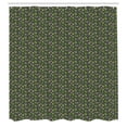 thumbnail image 2 of Ambesonne Floral Shower Curtain, Lotus Flowers Water Leaves, 69"Wx75"L, Olive Green Pale Salmon, 2 of 4