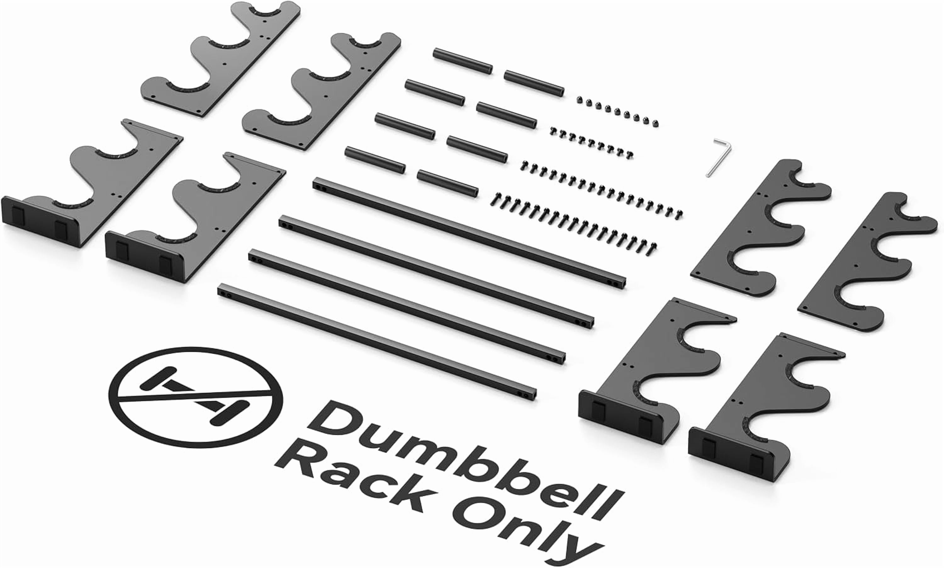 Heavy-Duty Dumbbell Rack Stand for Home Gym, 400LB Capacity Compact Free Weight Storage Organizer