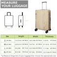 thumbnail image 4 of Stretch Luggage Cover M(22-24in)– Elastic Travel Suitcase Protector with Handle Openings & Bottom Closure, Washable Polyester Spandex Suitcases Cover, Wood Grain Print, 4 of 5