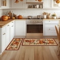 thumbnail image 2 of Sm:)e Pumpkin Corn Linen Fall Kitchen Rugs and Mats, 17x29Inch and 17x47 Inch, Non Slip Mat for Porch Patio Hallway, 2 of 6