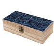 thumbnail image 6 of 7.9×2.3 In Wooden Boxes Durable Easy To Use Dustproof Prevent Slippery Delicate And Cabinet MidnightBlue Geometric Patterns_1, 6 of 8