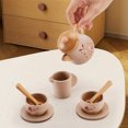 thumbnail image 4 of Tea Party Set, Wooden Tea Set, Play Kitchen Accessories Toy Tea Set, Pretend Play Tea Set Ideal Christmas Birthday Gift, 4 of 8