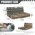 thumbnail image 7 of XYZCANDO Western Aztec RV Dinette Cushions Universal RV Decor Stretchable Sofa Covers Washable Loveseat Sofa Chair Cover Furniture Protector Comfortable Slip Covers for Loveseat Brown, 7 of 7