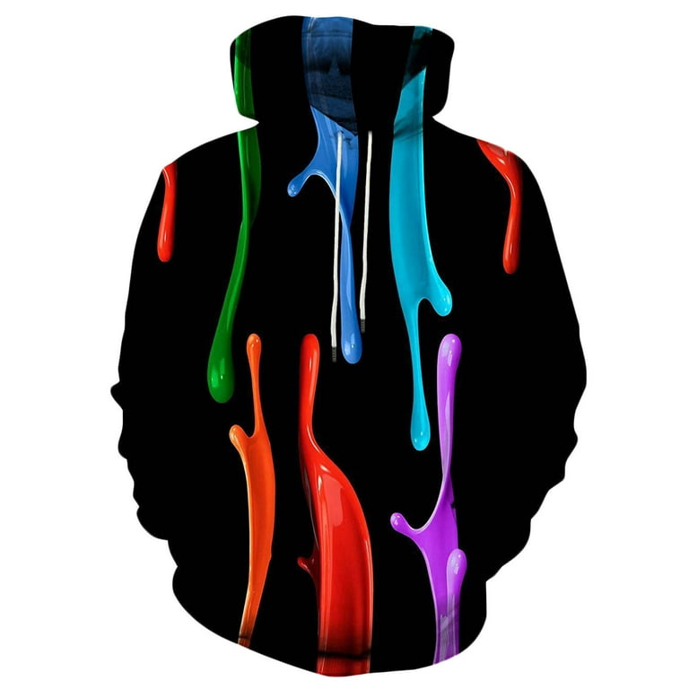 Unisex Hoodies 3D Print Pullover Hooded Sweatshirt Hoodies Cool Graphic  Hooded Sweatshirt For Women and Men with Big Pockets - Walmart.com