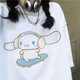 thumbnail image 3 of Japonés Harajuku gótico T-shirt perro Laurel impresión de dibujos animados de manga corta suelta mujeres verano T-shirt moda lindopangjing, 3 of 4