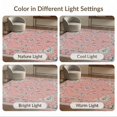 thumbnail image 7 of ODIKA 9'x12' Coral Pink Vintage Ornate Scallop Washable Area Rug Traditional Blossom Spray Frame Antique Petal Detail Low Pile, Flatwoven, for Great Room, Indoor Concept, Large Living, 7 of 7