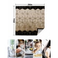 thumbnail image 4 of Brown Geometric Cloth Napkins Set of 6 Reusable Dinner Napkins, Modern Abstract Art Ombre Cocktail Napkin Washable Table Napkins for Wedding/Holiday Party/Baby Shower 20"x20", 4 of 7