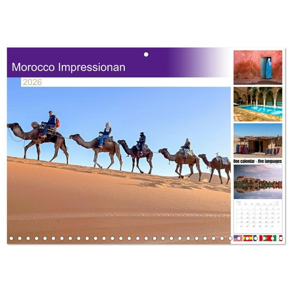 Morocco Impressionan (Monthly Wall Calendar 2026 11.7 x 16.5 (open)), CALVENDO 14 Month Calendar