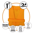 thumbnail image 3 of Bata de Baño Unisex TexBen de Microfibra Amarillo Mango, 3 of 3