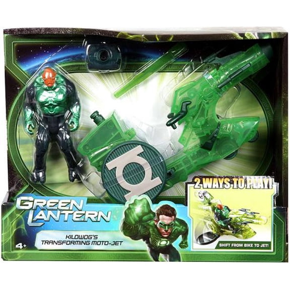 Green Lantern Kilowog Figure with Transforming Moto-Jet