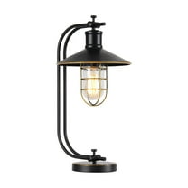 Warehouse of Tiffany Kyriaki 1-light Black and Gold-tone 11-inch Table Lamp