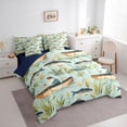 thumbnail image 3 of Homewish Big Bass Fish Bedding Comforter Set 7-Piece for Kids Children Teens,Fishing Theme King Bedding Sets,Lake House Ultra Soft Bed Sheets,Luxury Bedroom Decor,Reversible, 3 of 8