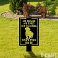 thumbnail image 4 of C-craft Shih Tzu Guard Dog on Duty Yard Sign for Enhanced Security, 4 of 4