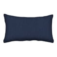 thumbnail image 4 of Textured Solid Indigo Blue Lumbar Toss Pillow (2-Pack), 4 of 4