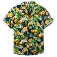 thumbnail image 5 of Men's Hawaiian Shirt Short Sleeve Casual Tropical Button Up Floral Dress Shirts Beach Breeze Party, 5 of 5