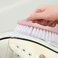 thumbnail image 6 of Household Cleaning Brush,Multi-Purpose Stiff Bristle Shoe and Clothes Brush with Ergonomic Handle,Durable Easy-to-Clean Stains and Debris,Perfect for Kitchen Bathroom Living Room Bedroom Use-Pink, 6 of 7