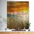thumbnail image 2 of Design Art - une Plage Incroyablement Colorée avec des Empreintes de Pas, 2 of 5