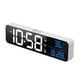 thumbnail image 3 of Inteprter Despertador LED Pantalla digital Termómetro recargable Reloj de temperatura de repetición ajustable con modo de repetición Electrodomésticos Englisch weiß Inteprter HA007072-02B, 3 of 6