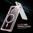 thumbnail image 5 of SaniMore for Samsung Galaxy S23 Magnetic Case, [Wireless Charging] Crystal-clear Rugged PC Back Back Skin-feel Shockproof Strong Drop Resistant Slim Shell for Samsung Galaxy S23 Car Mount, Pink, 5 of 7
