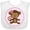 AA-White, variant on Inktastic Monkey Girl Girls Baby Bib