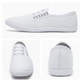 thumbnail image 4 of AOMAIS Women’s Slip On Canvas Shoes Sneakers Fashion Elastic Sneakers（White US10）, 4 of 12
