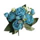 thumbnail image 1 of Naiovety Ramo de flores artificiales de peonía de seda rosa de 30cm, 5 cabezas grandes y 4 brotes, flores falsas baratas para decoración de boda en Flores artificiales azul Naiovety HA6434-06B, 1 of 6