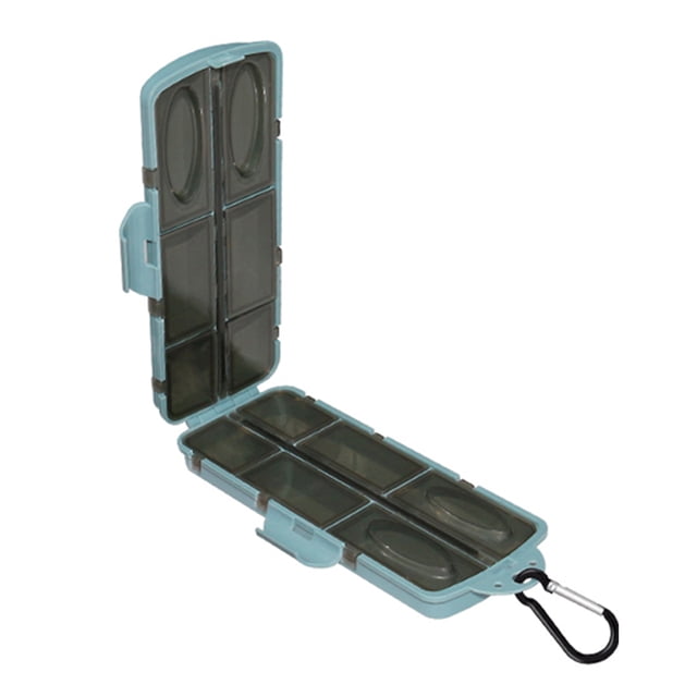 Señuelo de pescado con 12 compartimentos, cuchara, anzuelo, caja de cebo, herramienta de pesca portátil de doble cara Wdftyju Para Estrenar