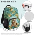 thumbnail image 7 of Yuyamidu Cute Sloth School Bag for Girls Boys Portable Backpack Middle School Book Bags with 2 Side Pockets Large Capacity Daypack School Supplies, 7 of 7