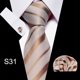 thumbnail image 1 of Corbata para hombre, traje formal, traje profesional a rayas, traje de verano, 1 of 6