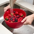 thumbnail image 3 of Mainstays 4 Quart Colander, Red, 3 of 10