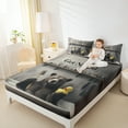 thumbnail image 4 of jejeloiu Cute Bear Full Size Sheets,Wild Animal Bed Sheets,Modern Abstract Art Sheet Sets For Child,Super Cozy Room Decor,4 Pieces, 4 of 7