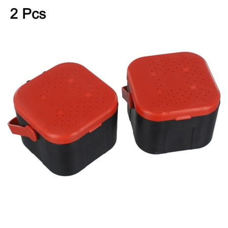 Fishing Equipment Earthworm Lure Box Carp Fishing Tackle Lure Plastic Box Red Earthworm Brand New High Quality Square Large Mingyiq Inc