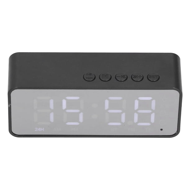 Altavoz Despertador Multifuncional, Compatible Con Formato Mp3 Altavoz Portátil Multifuncional Reloj Despertador Recargable Radio 5.0 Para Dormitorio Para Oficina