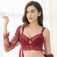 thumbnail image 3 of Varsbaby Push Up Embroidery Bras Sexy Underwear with Thin Cotton Cup for Women, 3 of 8
