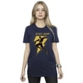 thumbnail image 2 of DC Comics T-Shirt Boyfriend en Coton Noir avec Poitrine Dorée en Adam pour Femmes, 2 of 4