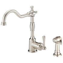 Danze D401157SS Opulence 1.75 GPM Single Handle Kitchen Faucet w/ Spray Nozzle (Stainless Steel)