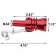 thumbnail image 2 of Xotic Tech Aluminum Turbo Sound Whistle Exhaust Pipe Tailpipe BOV Blow-off Valve Simulator Muffler (XL, Red), 2 of 8