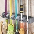 thumbnail image 3 of Magik Wall Mounted Non Slide Broom Mop Holder Home Kitchen Storage Bathroom Hanger, 3 of 4