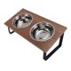 thumbnail image 1 of Soporte De Alimentación Para Mascotas, 2 Tazones De Acero Inoxidable, Uso Conveniente, Soporte Elevado Para Tazón Para Perros, Patas De Goma Antideslizantes, Fácil Montaje Para, 1 of 7