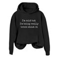 thumbnail image 4 of GZWYHT Women's I'M Cold Graphic Hoodie Oversized Sweatshirt Plain Crewneck Sweatshirts Mother Hoodie Funny Winter Shirts Loose Casual Long Sleeve Pullover Fall Winter Tops Black XL, 4 of 4