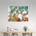 thumbnail image 2 of Kdxio Seashell On The Beach Wall Hanging Tapestries Banner For Bedroom College Dorm Home Living Room Party Decor 29X37 In, 2 of 8