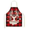 thumbnail image 1 of Veeogra Clearance,Apron,Kitchen Essentials,Christmas Kitchen Cooking Aprons Plaid Aprons Adjustable Buffalo Plaid Baking Apron,Home Essentials, 1 of 7