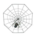 thumbnail image 1 of Fake Spider Practical Jokes Props Realistic Plastic Spider With Spider Web for Halloween Party Decoration (Black), 1 of 2