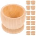 thumbnail image 3 of FENGGUIQU 30Pcs Round Easter Egg Base Wood DIY Supply for Home Breakfast Store Decoration, 3 of 6