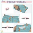 thumbnail image 3 of FORMRS Long Sleeve Top and Pants Pajama Set for Niños 2-Piece Sleepwear, Sizes 18M-8Y, Cartoon Capybaras, 3 of 6