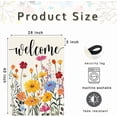thumbnail image 5 of Spring Summer House Flag 28x40 Inch Double Sided Outside Welcome Wildflower Daisy Floral Outdoor Seasonal Decorative Large Garden Flag Decor 1-28, 5 of 7