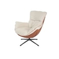 thumbnail image 1 of Sillón Giratorio Individual Moderno para Sala y Recamara Diseño Ergonómico Premium| Cómodo y Elegante Tapizado Moderno con Base Naranja, 1 of 6